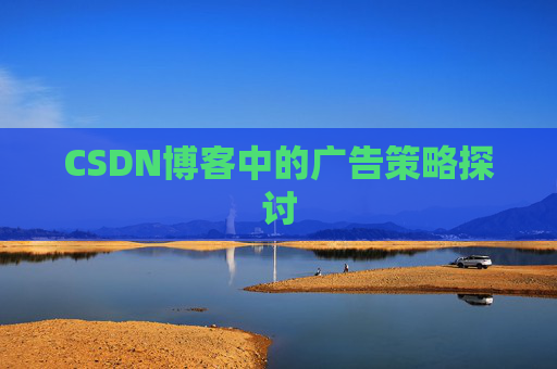 CSDN博客中的广告策略探讨